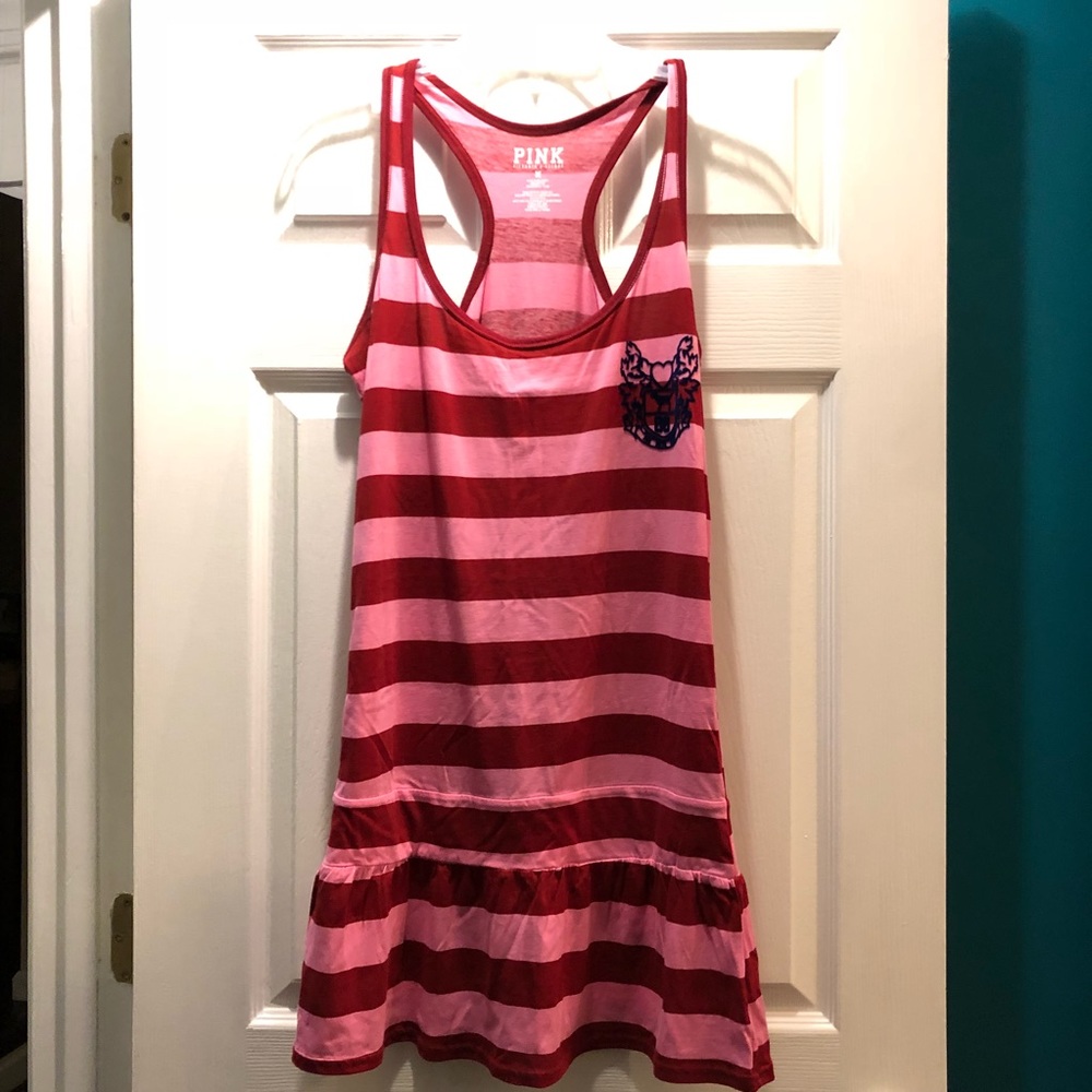 PINK Victoria’s Secret striped tank dress, NEW, M